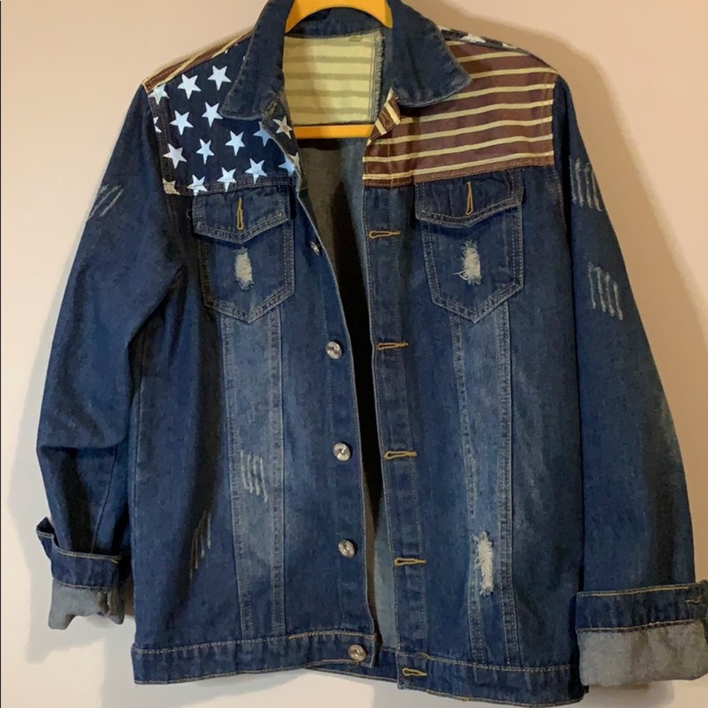Vintage Looking America denim jean jacket